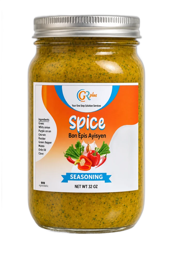 GR Plus Epis (Haitian spice blend), 32 oz jar